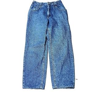 Vintage Lee Jeans Womens 13 Mom Dark Wash Bareback Straight Leg Denim 90s